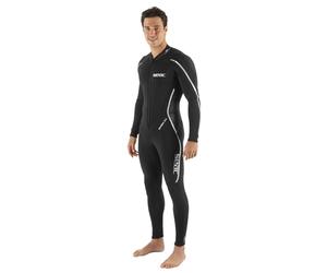 SEAC Invidia Man - Traje de Neopreno de 3 mm, Ultra elástico, de una Sola Pieza con Cremallera Frontal para Buceo, esnórquel y Buceo Libre