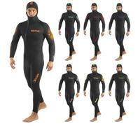 SEAC Liberty Long Man - Traje húmedo monopieza Hombre 7 y 5 mm con Capucha integrada - Neopreno Resistente con Refuerzos Supratex - Cremallera Frontal y en Tobillos - Tallas/Colores, 7mm, XL