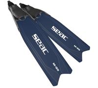 SEAC M-30 Aletas de Apnea y Pesca Submarina con Pala Intercambiable, Aletas Largas de Tecnopolímero de Alto Módulo, Calzante Suave de Doble Material, Ángulo 30°, aptas también para Buceo con Botellas