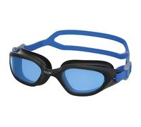 SEAC Mood, Gafas de natación con Lentes de policarbonato antirrayaduras y antivaho, Juntas de Silicona, Unisex Adulto, Negro/Azul