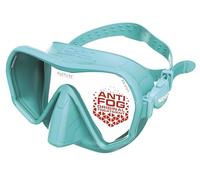 SEAC Pura - Máscara de Buceo de Silicona sin Marco y con Lente Única | Máscara Antivaho de Volumen reducido para Buceo y Snorkel con Hebilla 3D, Tiffany