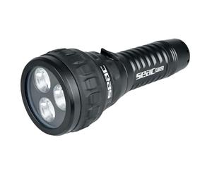 Seac R30, Linterna de buceo con 3 LED, 1500 lúmenes y un cable micro-USB para la recarga
