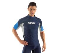 SEAC RAA Short EVO Man, Camiseta Rash Guard para Snorkeling y natación con protección UV.