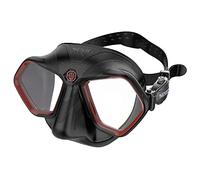 SEAC Raptor, Mascará De Volumen Reducido para Apnea Y Pesca Submarina Unisex Adulto, Negro/Rojo, Standard