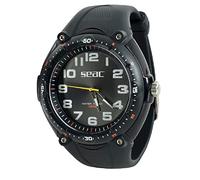 SEAC Mover Lifestyle-Reloj Resistente al Agua hasta 100 m, Unisex Adulto, Negro, Estándar