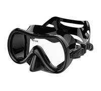 SEAC Salina SLT máscara de Buceo para Hombres, Mujeres y niños, Ideal para el Snorkel, Unisex Adulto, Negro, Regular