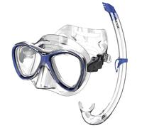 SEAC Set apri Top - Set con Máscara Capri y Tubo de Esnórquel de Silicona para Adultos y Niños Unisex Adulto