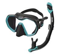 SEAC Set bis Icona Dry, Máscara Sin Marco y Esnórquel Dry Buceo