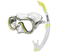 SEAC Set Giglio MD Valve, Conjunto de Snorkeling con máscara subacuática y Tubo con válvula para la Purga de Agua para niños