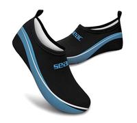 SEAC Smile, Zapatillas Deportivas Acuáticas, para el Mar, la Playa y la Piscina, Antideslizantes, Elásticas, Negro, 36 EU
