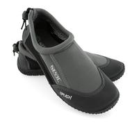 SEAC Splash, Zapatillas para Rocas para Adultos y niños, de Secado rápido, Zapatillas para el mar, la Playa y la Piscina, Gris/Negro, 33