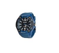 SEAC Sporty Reloj Agua asta 100 MT, Caja en Acero Inoxidable, resistiente Correa en Goma, Unisex-Adult, Azul, estándar