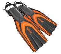 SEAC Style Aletas de Buceo para Uso Profesional y recreativo, Unisex, Naranja, XS-S