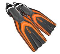 SEAC Style-S, Aletas Ultralivianas con Correa Elástica para Buceo