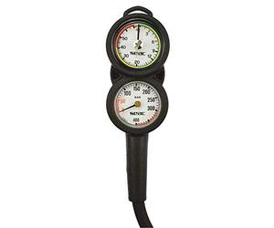 SEAC Sub 5000A/396 : Consola con Barometro y Profundimetro Buceo PSI+Feet, Negro, Estándar