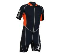 Seac Ciao Man Traje Corto para Hombres, Neopreno de 2.5 mm para Snorkel, Buceo y Otras Actividades acuáticas, L, Negro/Rojo