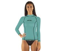 SEAC T-Sun Long Lady, Camiseta de protección Rash Guard para esnorkel y natación Anti UV, Azul Tiffany, S
