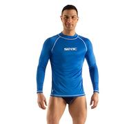 SEAC T-Sun Long Man Camiseta de protección Rash Guard para esnorkel y natación, Anti UV, Azul, L