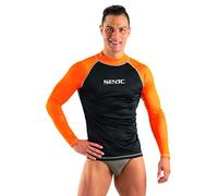 Camiseta Seac T-Sun manga larga negro naranja - M
