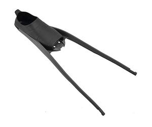 SEAC Unisex's Motus Foot Pocket for Long Blades, Perfect for Freediving and Spearfishing Fins, Black