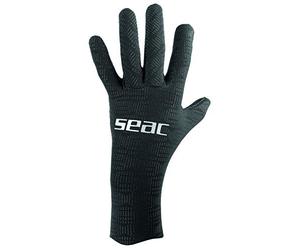 Seac Unisex's Ultraflex 2-5 mm Ultra-Elastic Neoprene Gloves for Diving and Spearfishing, Anti-Slip, Black, XS - XXL