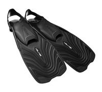 SEAC Vela OH, Aletas Cortas de esnórquel y Piscina con Correa Ajustable, Unisex Adulto, Negro, 42/44