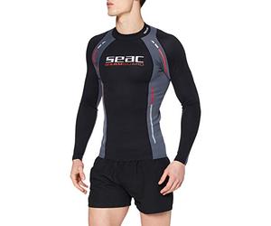 Seac Warm Guard Long - Chaleco protector térmico manga larga, para hombre, en neopreno de 0,5 mm, protector contra salpicaduras para el buceo y la natación anti-UV