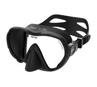 SEAC X-Frame - Máscara de Buceo Frameless de Silicona con Monolente de Vidrio Templado | Visión Nítida y Estabilidad Bajo el Agua, Volumen Reducido | para Buceo y Snorkel - Made in Italy