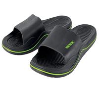 SEAC Zapatillas de Goma Unisex CAYA para Playa y Piscina, Negro/Verde, 4.5