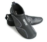 SEAC Zapatos Sand de scoglio Playa y Mar Water Shoe Transpirable con Protección de Neopreno y Hebilla Fácil de Usar , gris, 37