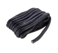 Seachoice 50-40441 Cabo Amarre Nylon Doble Trenzado, Color Negro, 16 mm x 7,6 M