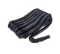 Seachoice 50-40461 Cabo Amarre Nylon Doble Trenzado, Color Negro, 16 mm x 6 M