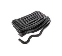 Seachoice 50-47221 Cabo Amarre Nylon, Doble Trenzado, Color Negro, 19 mm x 15 M