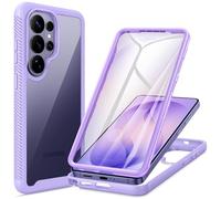 seacosmo Funda Antigolpes para Samsung Galaxy S26 Ultra, Morado | Carcasa Transparente 360° para Samsung S26 Ultra con Protector de Pantalla Incorporado [Antiarañazos] [Antideslizante]