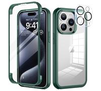 seacosmo Funda para iPhone 15 Pro MAX con Protector de Pantalla, Verde