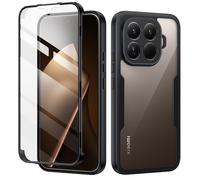 seacosmo Funda para Xiaomi 15T Pro 6,83", Carcasa Protectora Completa 360° Antigolpes y Antiarañazos con Protector de Pantalla Incorporado Transparente Case para Xiaomi 15T Pro, Negro