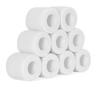 SEADESKY 9 Rollos Venda Cinta Bendaje Adhesiva 5cm x 4,5m Vendas Autoadhesiva para Primeros Auxilios Deportivas Tape Self-adhesive Bandage Venda Cohesiva Vendaje Elástico Adhesivo (Blanco)
