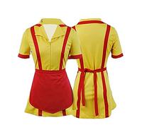 Seaehey Disfraz de camarera para mujer, quiebra, hermanas, disfraz de Halloween, amarillo, S