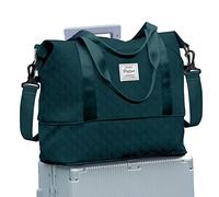 SEAFEW Bolsa de Viaje 40x20x25 para Ryanair,Bolsa de Mano Equipaje de Fin de Semana 40x30x20 para Mujer,Impermeable Bolsa de Deporte para Gimnasio,Bolso de Natación para Playa,B8-Azul Pavo Real