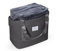 SEAFEW Bolsa de Viaje al vacío con Bomba 40x20x25 para Ryanair,Impermeable Bolsa de Deporte para Gimnasio,Bolsa de Mano Equipaje de Fin de Semana para Mujer,Bolso de Natación para Playa,T1-Negro Gris