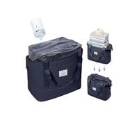 SEAFEW Bolsa de Viaje al vacío con Bomba 40x20x25 para Ryanair,Impermeable Bolsa de Deporte para Gimnasio,Bolsa de Mano Equipaje de Fin de Semana para Mujer,Bolso de Natación para Playa,T4-Gris-Azul