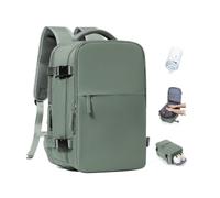 SEAFEW Mochila Viaje Cabina Avion 40x30x20 para Ryanair Mochilas de Vacío con Bomba para Mujer Bolsa de Cabina Equipaje de Mano Cabina Avion Mochila de Senderismo Impermeable,Q1-Ejército Verde