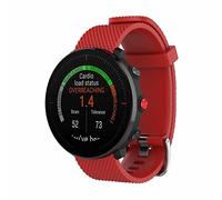 SeaFicco Correa de Reloj Compatible con Polar Grit X2 /Grit X/Vantage M2, 22MM Pulsera de Silicona Compatible para Polar Grit X2 Pro/Grit X Pro/Vantage M3 /Vantage M/Vantage V3 (L, Rojo)