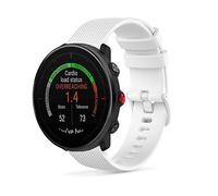 SeaFicco Correa de Reloj Compatible con Polar Grit X2 Pro/Grit X2 /Grit X Pro/Grit X/Vantage M3 /Vantage M2 /Vantage M, Universal 22mm Pulsera de Silicona Banda de Repuesto (Blanco)