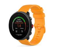 SeaFicco Correa de Reloj Compatible con Polar Grit X2 Pro/Grit X2 /Grit X Pro/Grit X/Vantage M3 /Vantage M2 /Vantage M, Universal 22mm Pulsera de Silicona Banda de Repuesto (ámbar)