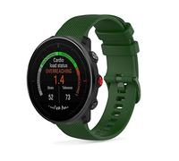 SeaFicco Correa de Reloj Compatible con Polar Grit X2 Pro/Grit X2 /Grit X Pro/Grit X/Vantage M3 /Vantage M2 /Vantage M, Universal 22mm Pulsera de Silicona Banda de Repuesto (Verde Militar)
