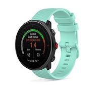 SeaFicco Correa de Reloj Compatible con Polar Grit X2 Pro/Grit X2 /Grit X Pro/Grit X/Vantage M3 /Vantage M2 /Vantage M, Universal 22mm Pulsera de Silicona Banda de Repuesto (Verde Azulado)