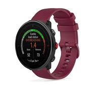 SeaFicco Correa de Reloj Compatible con Polar Vantage M/Polar Grit X, Universal 22mm Correa de Silicona Pulsera de Repuesto Banda de Deportes Fitness (Rojo Vino)