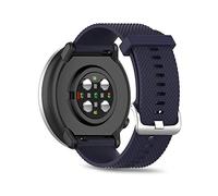 SeaFicco Correa de Reloj de Silicona Compatible con Polar Unite/Ignite 3 /Ignite 2 /Ignite/Pacer, 20mm Pulseras de Repuesto Banda de Deportes para Smartwatch (L, Azul Marino)