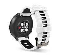 SeaFicco Correa de Reloj de Silicona Compatible con Polar Unite/Ignite/Ignite 2 /Ignite 3 /Pacer, Universal 20mm Pulseras de Repuesto Banda de Sport Correas de Reloj (Blanco/Negro)